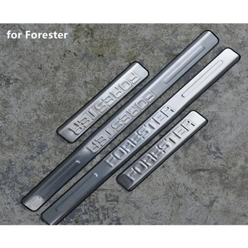 

high quality Stainless Steel Scuff Plate/Door Sill Door Sill For Subaru Forester 2013 2014 2015 2016 2017 2018 Car styling