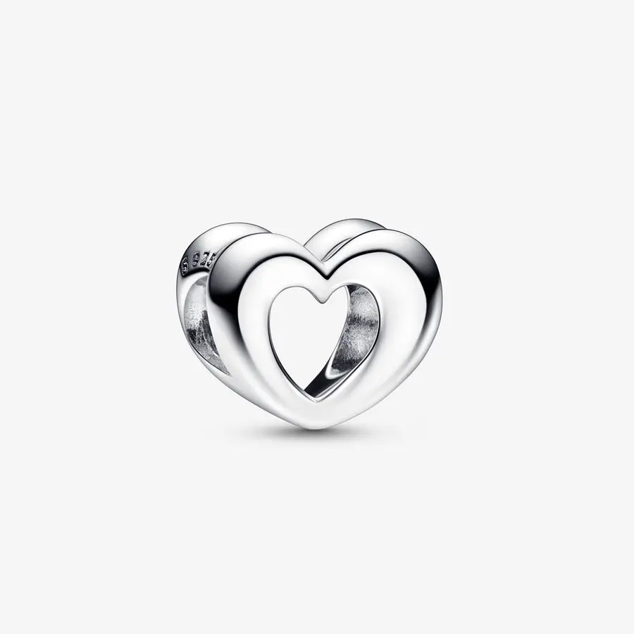 

Radiant Open Heart Charm Fits Pandora Bracelet 925 Sterling Silver Women Beads for Jewelry Making 2023 New Free Shipping