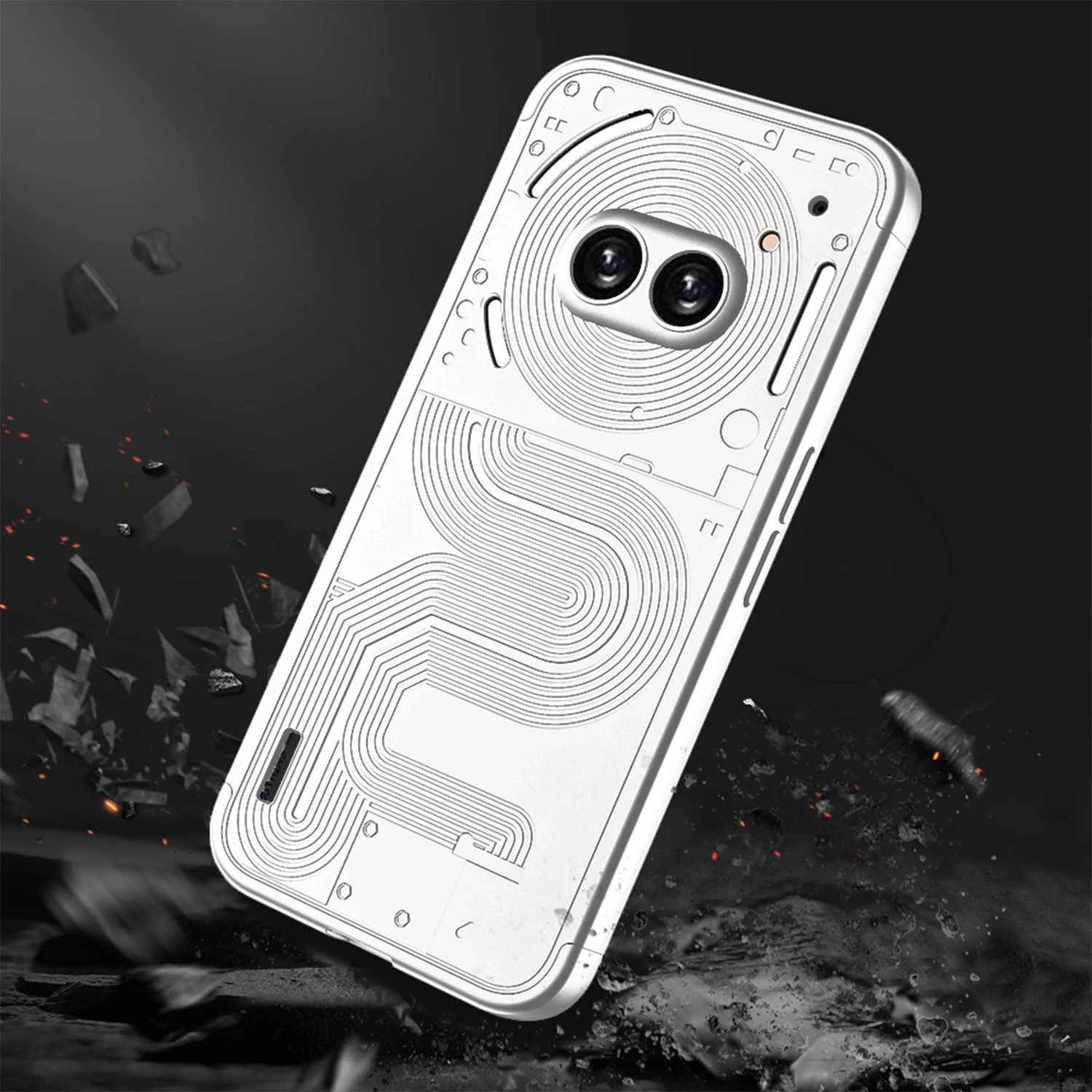 Shockproof Plastic Matte Case For Nothing Phone 2A Ultra-thin Back Light Precisi