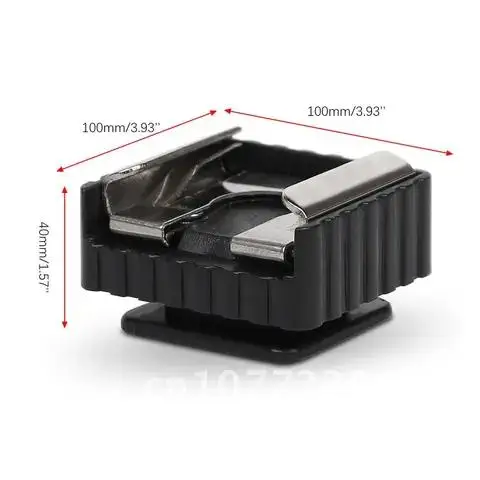 

Metal Camera Hot Shoe Mount Adapter To 1/4" Screw Thread For Studio Light Tripod Lamp holder flash adapter