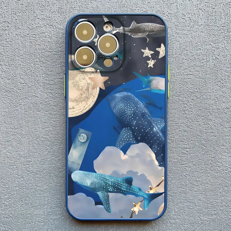 Ocean Whale Shark Swimming Phone Case Cover