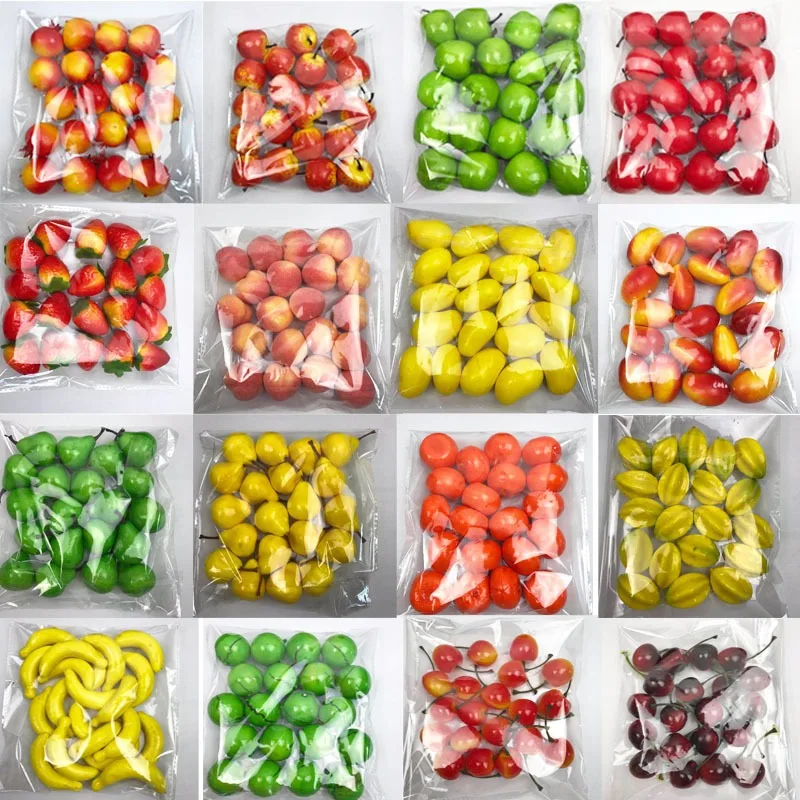 

Artificial Fruit Mini Fruits Simulation Fruits Vegetable Sets Home Decoration Window Display Photography Props Kitchen Kids Toy