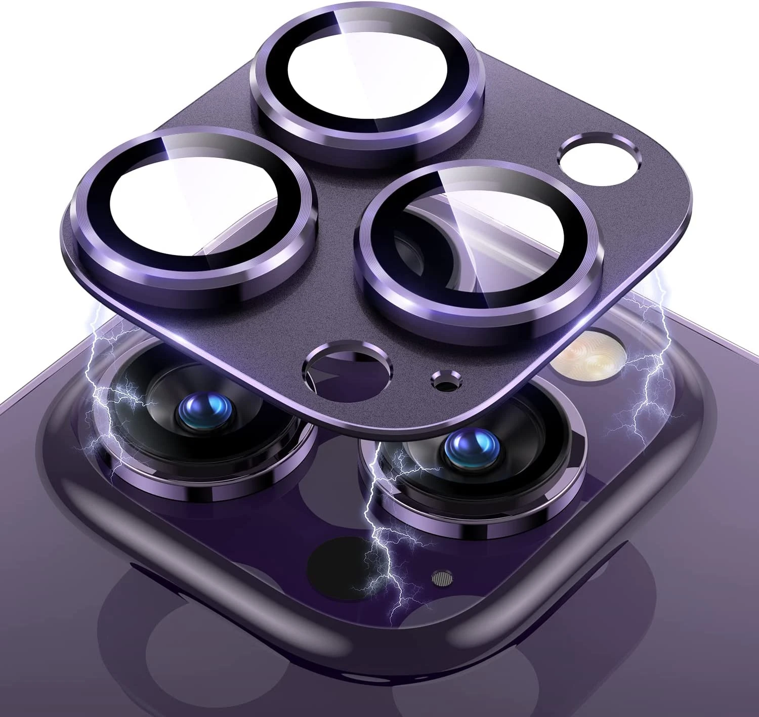 IPhone 14 için tam kapak kamera Lens koruyucu artı 13 Pro Max 12 Mini