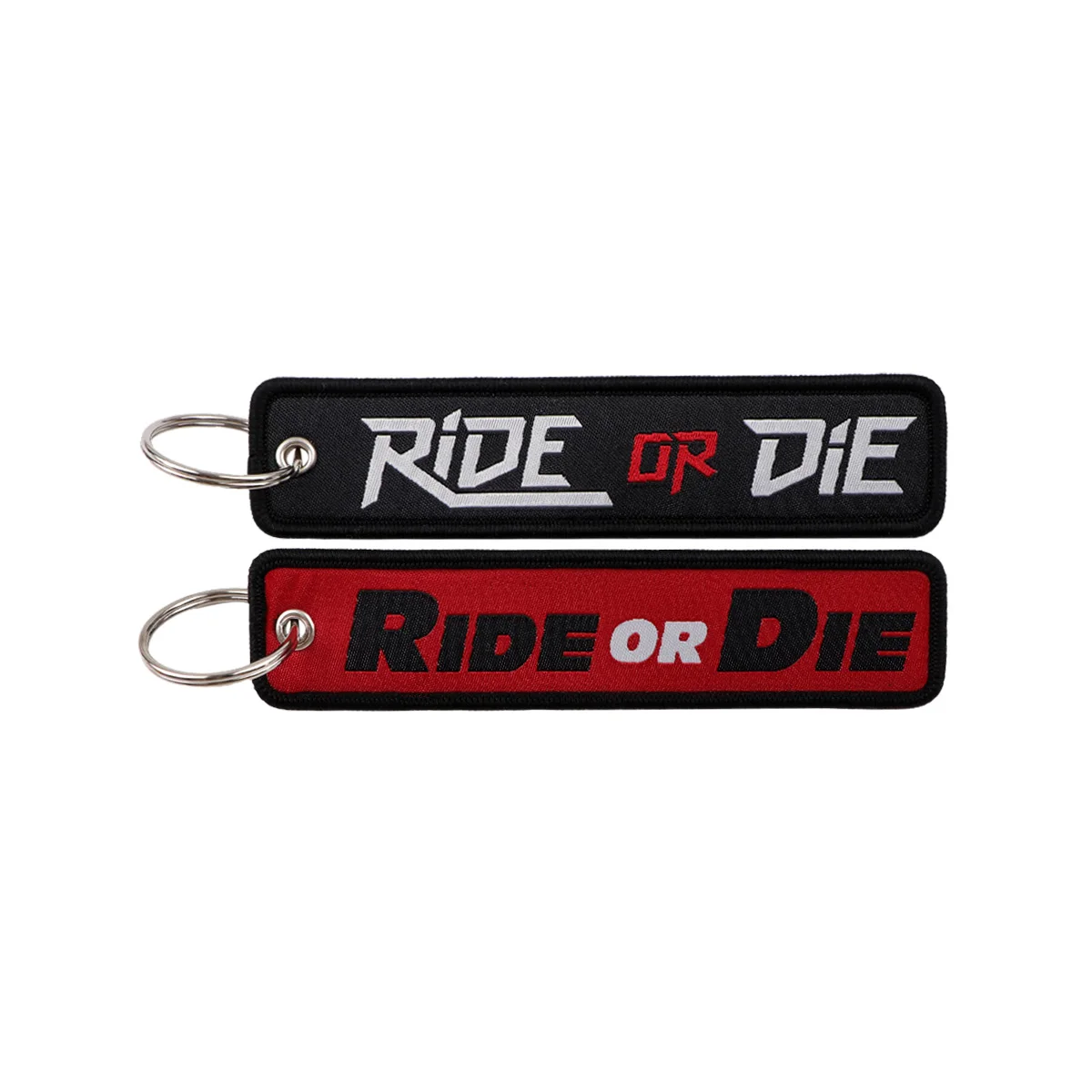 Humorous Embroidered Keychain - Key Ring Holder Accessory and Gift