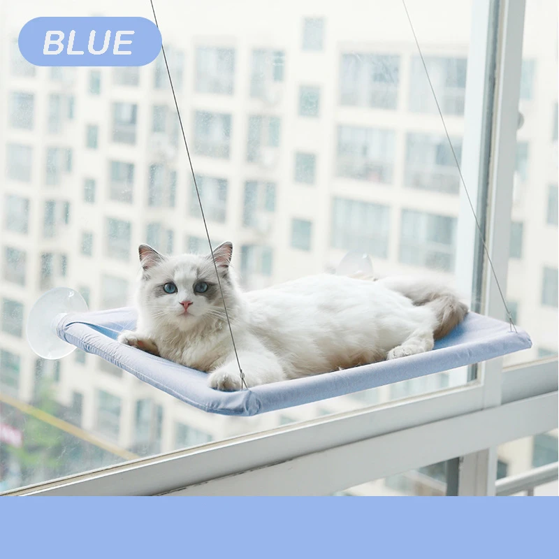 Aerial Hanging Pet Cat Hammock with Climbing Frame and Window Seat