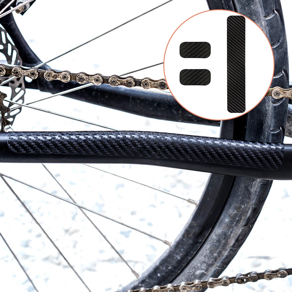 PVC Carbon Grain Adhesive Bike Chain Stay Frame Scratch Protector