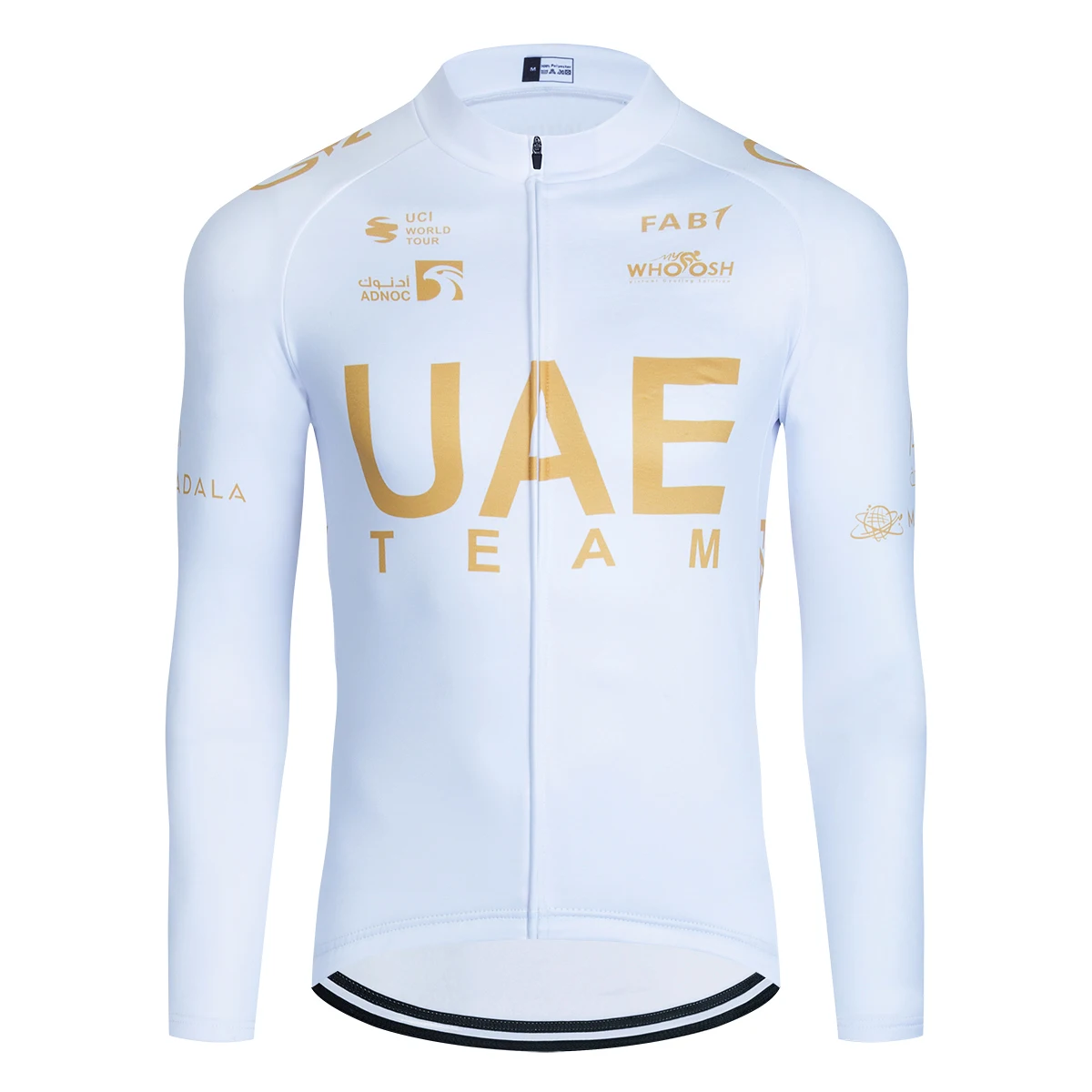 골드 UAE 겨울 사이클링 자켓 남녀 패션 로파 시클리스모 보온 플리스 바이크 마이요 저지