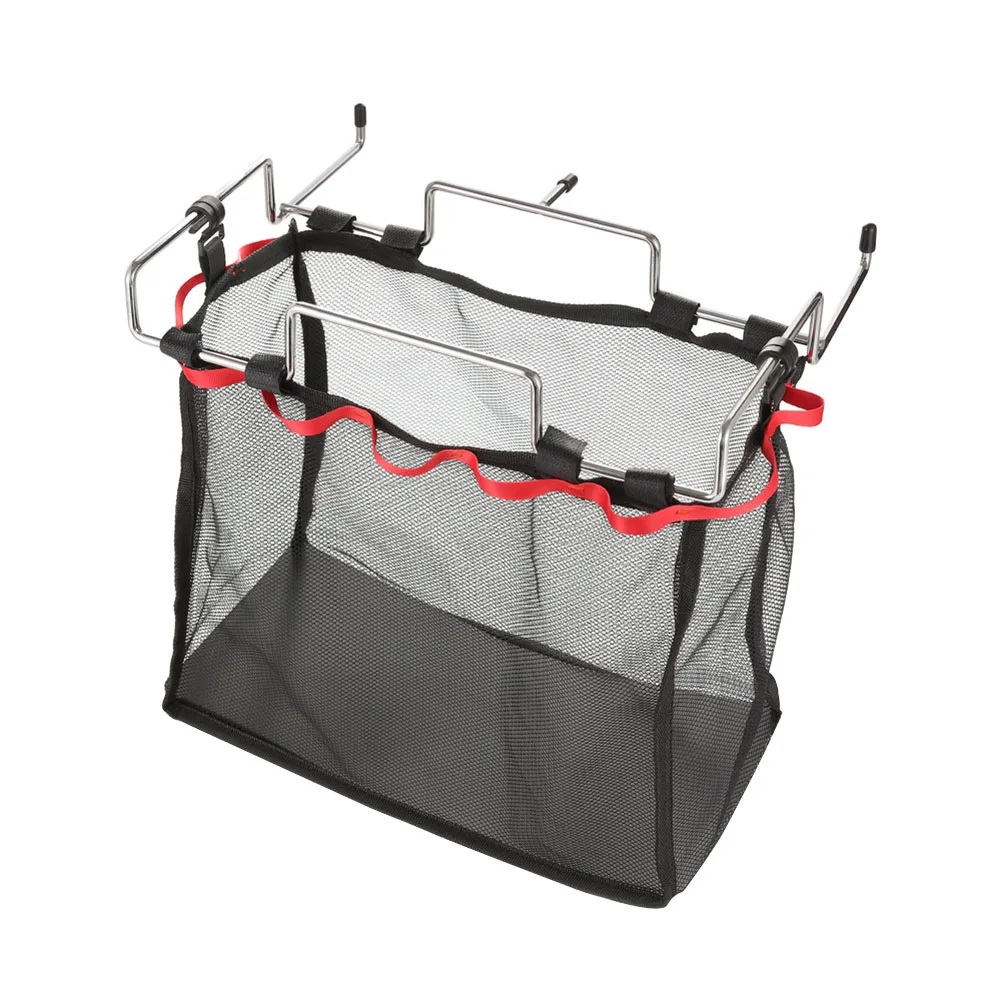 Mesh Basket Organizer Picnic BBQ Kitchen Hanging Shelf Under The Table Mesh Pouch Under Table Storage Bag for Camping