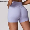 Hearuisavy Quick-Dry Soften Gym Shorts Running Casual Cycling Shorts Push Up Workout Leggings Women High Waist Yoga Shorts Women