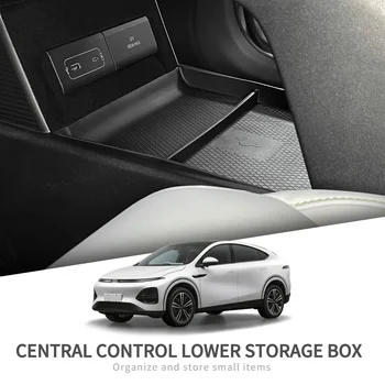 SMABEE for Xpeng G6 2023 2024 Center Console Storage Box Car Central Lower Layer Tray TPE Organizer Accessories Tidying 1