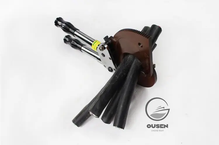 수동 스틸 연선 구리 및 알루미늄 와이어 절단기, 3x120mm 케이블용 래칫 와이어 절단기, J40 J52 J75 J95