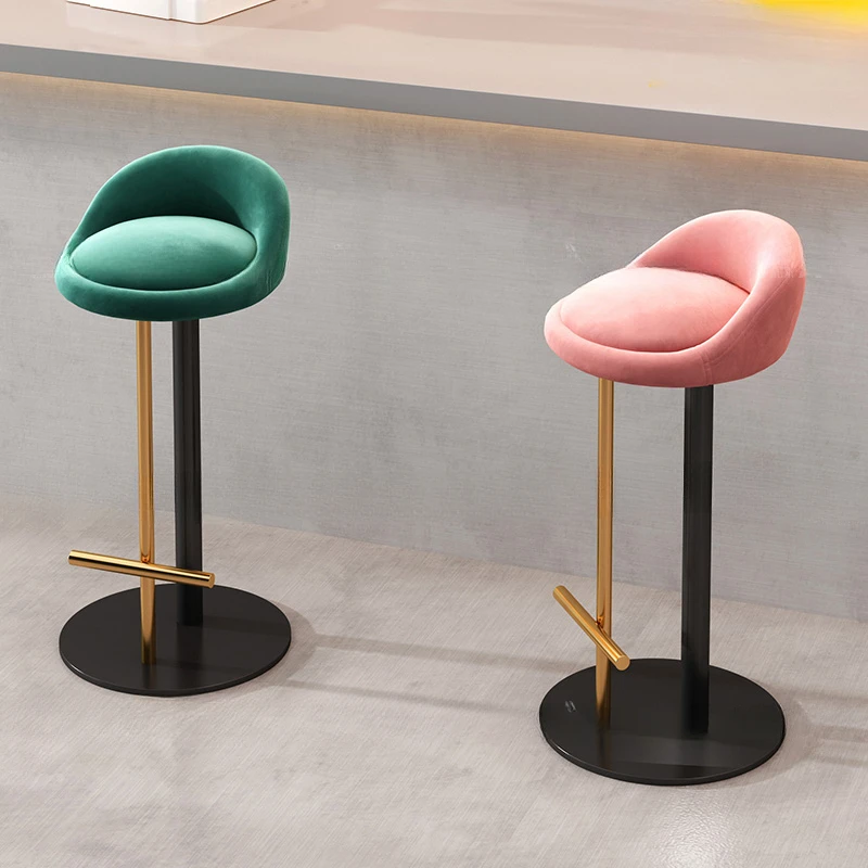 

Luxury Chairs Bar Banks Backrest Chair Chaise Design High Kitchen Stools Mid-century Barbershop Manicure Cheap Counter Designer