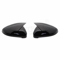 Premium Black Side Wing Mirror Caps - ABT Style Replacement Covers (2pcs) (1 pair Black)