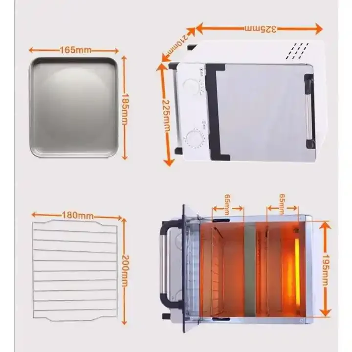 Factory Price  12L High Temperature Sterilizer Box Nail Art Salon 2 Level Tool Disinfection Cabinet 4