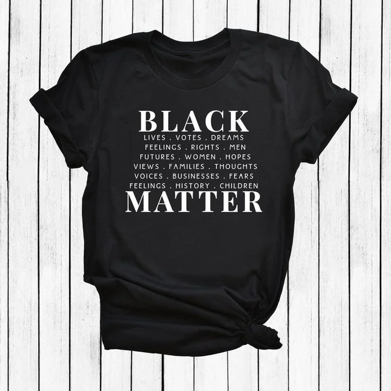 

Feelings History Children Many Matters Black Lives Matter Women Black History BLM T Shirts