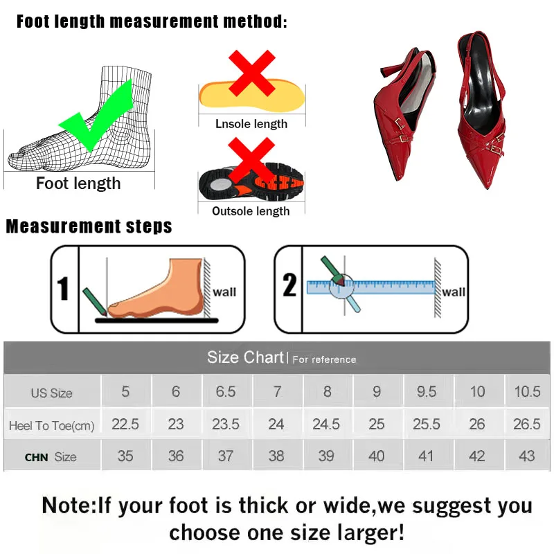 Fashion Pointed Toe Footwear Pumps Ladies High Heels Shoes Female Slingbacks Women Medium Heels Shoes Sandals Big Size 43 6