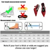Fashion Pointed Toe Footwear Pumps Ladies High Heels Shoes Female Slingbacks Women Medium Heels Shoes Sandals Big Size 43 6