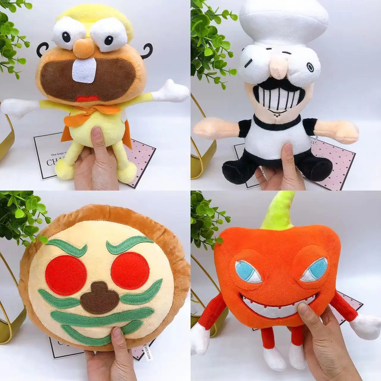 

Hot Pizza Tower Peppino Anime Game Soft Plush Stuffed Doll Toys Exquisite Kawaii Home Decoration Birthday Gifts for Friends