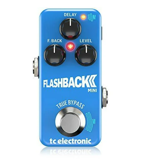 Tc Electronic FLASHBACK 2 MINI DELAY Digital Delay Pedal with warble
