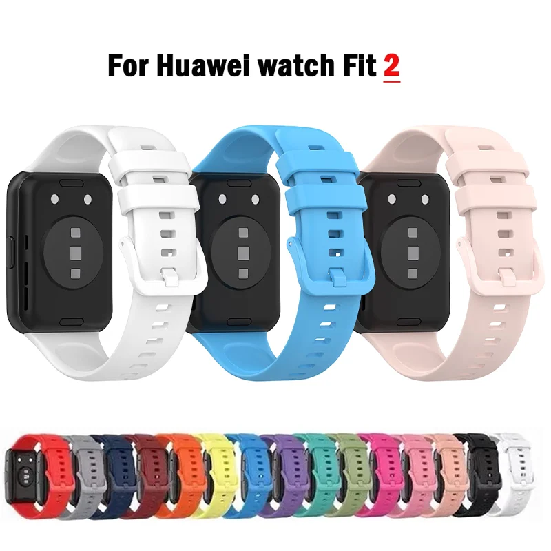 

Silicone Band For Huawei Watch FIT 2 Strap Smartwatch Accessories Replacement Wristband Bracelet Huawei Watch fit2 New strap