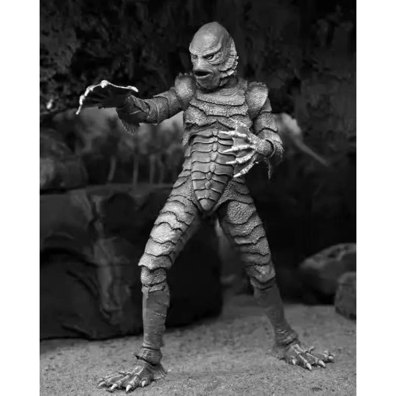 

NECA Universal Monster Black Lake Creature Fish Man Black and White Version Can Do A Model Birthday Gift Tabletop Decoration