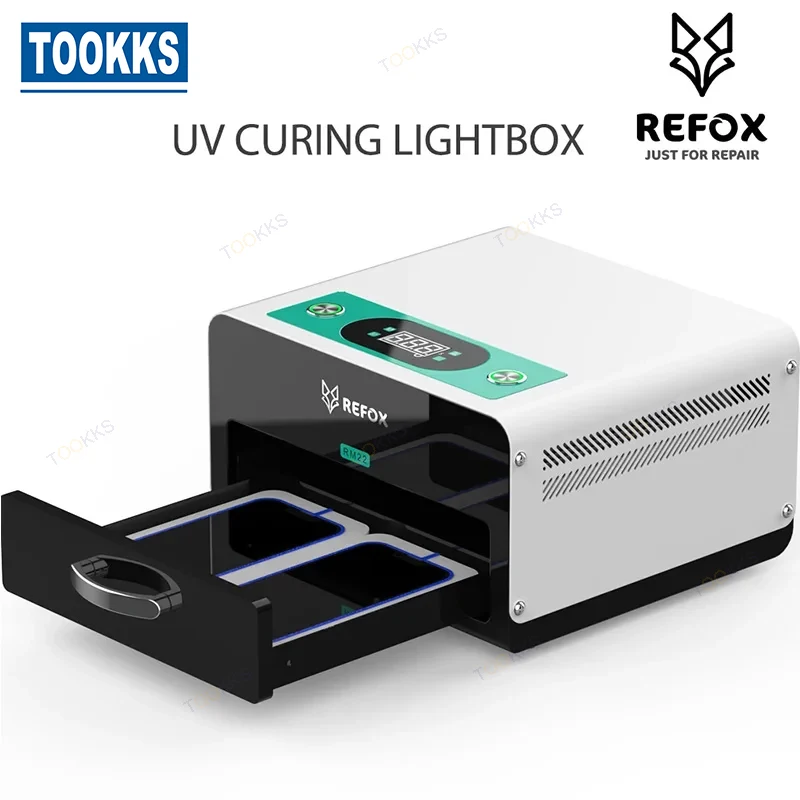 REFOXRM22UVAdhesiveCuringLightboxForMobilePhoneLCDScreen
