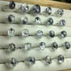 1 Pc Fengbaowu Natural Herkimer Diamond Ring Oval Cabochon 925 Sterling Silver Crystal Healing Stone Jewelry Gift  For Women 6