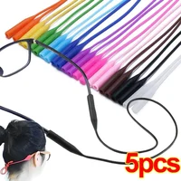 1/5pcs Silicone Anti-slip Glasses Rope Sports Eyeglasses Strap Lanyard Glasses Neck Cord Accessories Sunglasses Holder Accessory 2