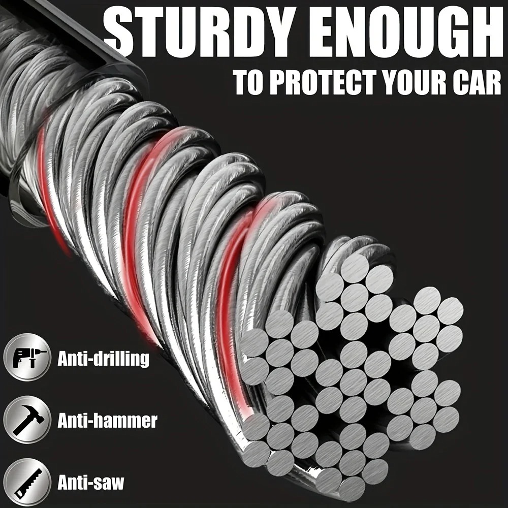 Car Steering Wheel Lock – Heavy Duty Security Deterrent Set