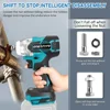 2 IN 1 Brushless Cordless Electric Impact Wrench 1/2 inch Screwdriver Socket Power Tools Compatible for Makita 18V（no battery） 3
