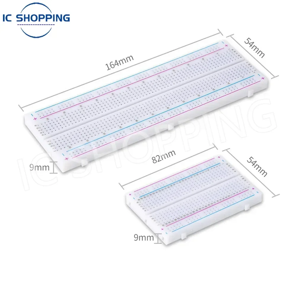 10PCS MB102 Breadboards Kit Include 5PCS 830 Point 5PCS 400 Point Solderless Breadboards for Arduino image 2