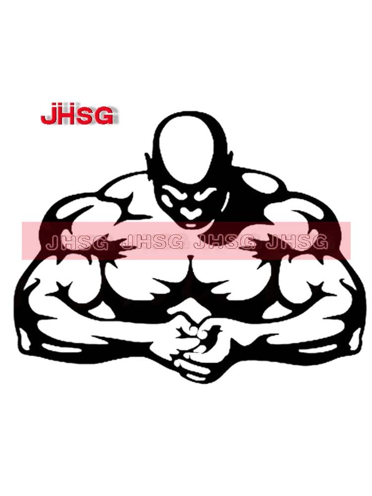 

JHSG Car Sticker Bodybuilding Muscle Man Car Sticker Car Motorcycle Notebook Water Cup Sticker Can Be Customized