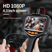 Endoscope Camera with 4.3'' LCD Digital Handheld Borescope IP67 Waterproof Snake Camera Sewer Inspection Camera with 8 LED 1