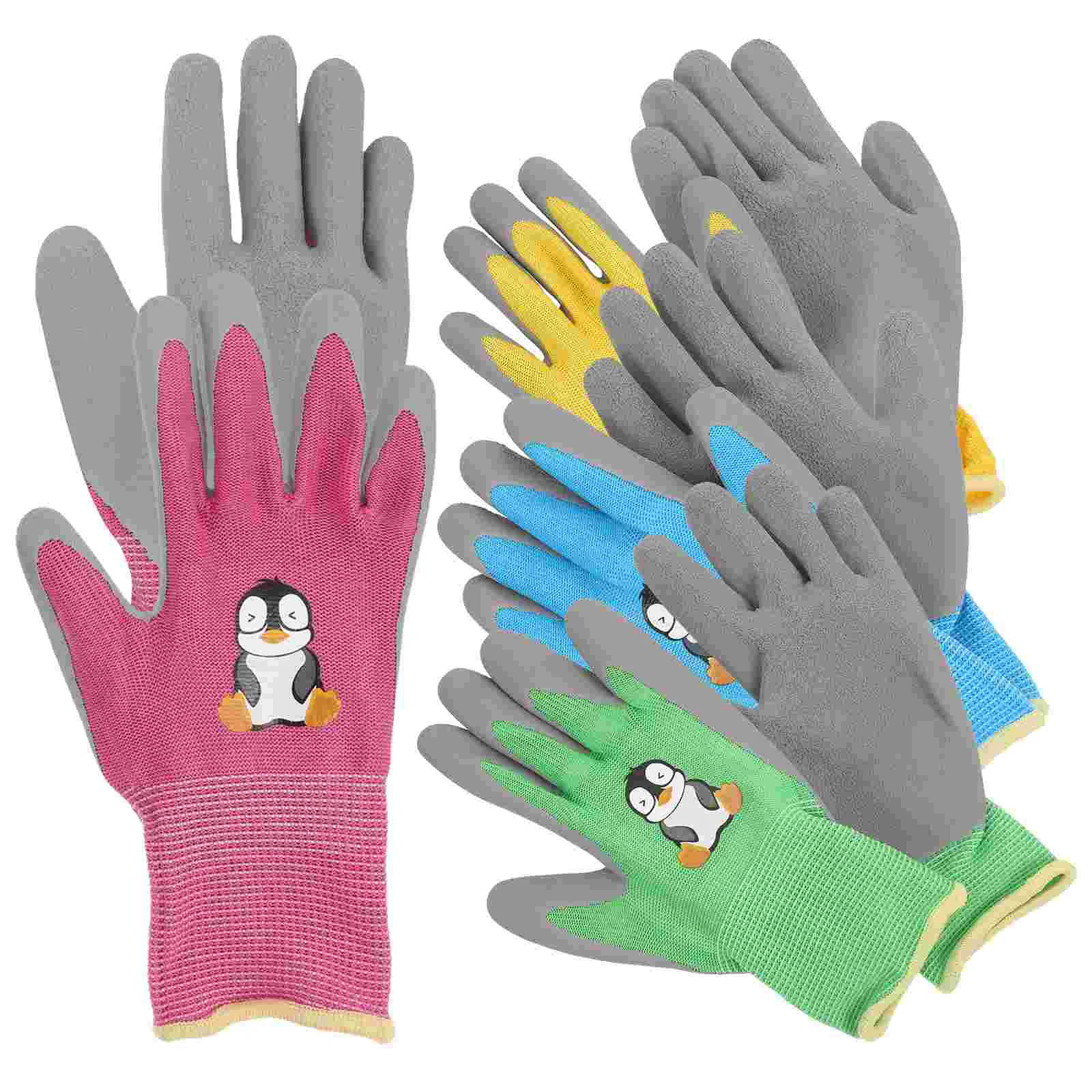 

Ages 3-5 Kids Gardening Gloves Yard Work Gloves Cute Child Work Kids Gloves Safety Gloves For Children Hand Protection Soft