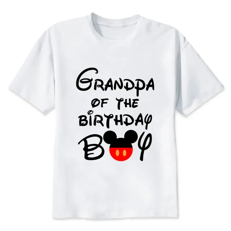 thumbnail image 5 of Conjuntos familiares a juego para cumpleaños de niño, temática de dibujos animados de ratón, camiseta de aspecto familiar, ropa de fiesta, padre, madre, hija, hijo, 5 of 5