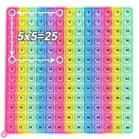 12x12 Multiplication Games Math Toys, Times Table Learning Teaching Educational Fidget Toys Gifts for Kids Grade 2 3 4 1