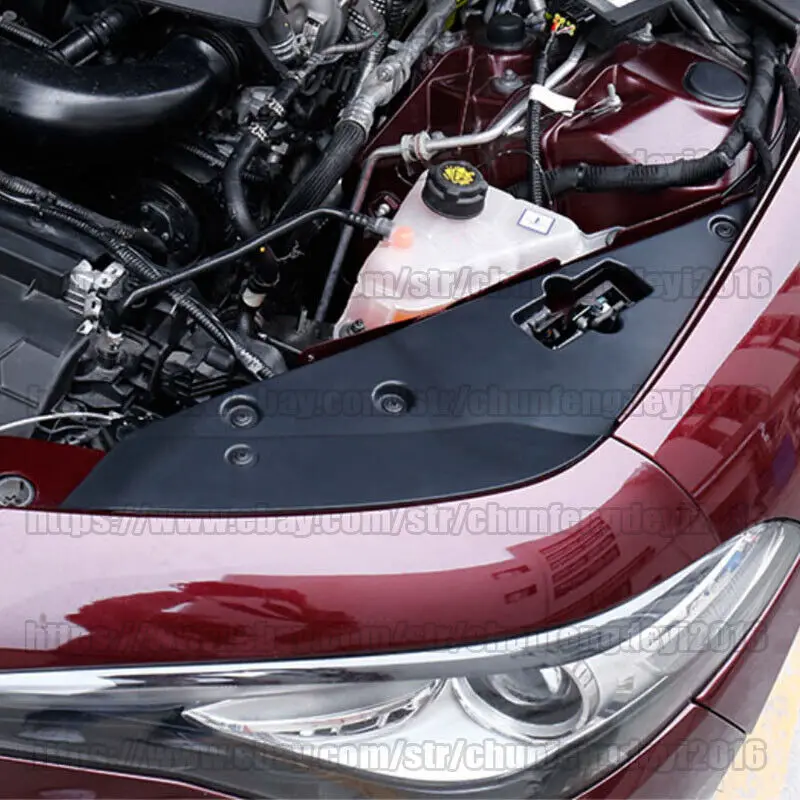 For-Alfa Romeo Giulia 2pcs Engine Side Panel Bay Cover Anti-Dust car accsesories