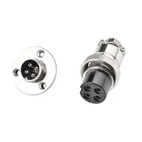 10sets GX12 Flange mounting 3-hole fixing aviation connector plug&socket 2/3/4/5/6/7/8/9/10/12/14pin circular connectors 6
