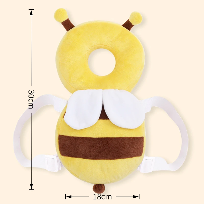 Toddler Head Back Protector Pillow Cartoon Kids Safe Learn to Walk Support Cushion Anti-Fall Backward Cap for Baby