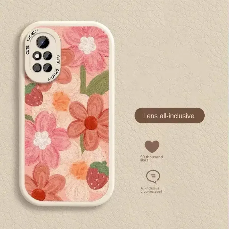 Retro Floral Chain Phone Case – Sweet and Stylish Protective Cover