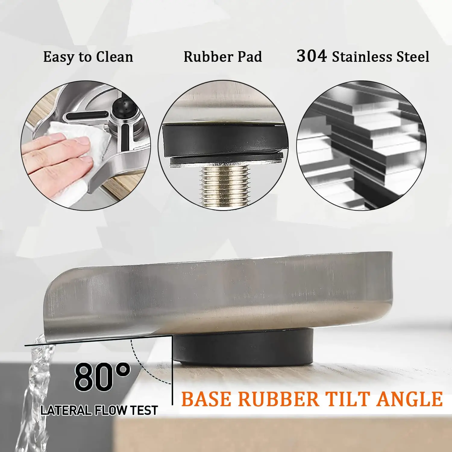 Description Picture 6 of itemCoffee Pitcher Glass Cup Wash Automatic Stainless Steel Pressure Spray Washer Cup Tool Cleaning Faucet Bar Rinser Kitchen Sink