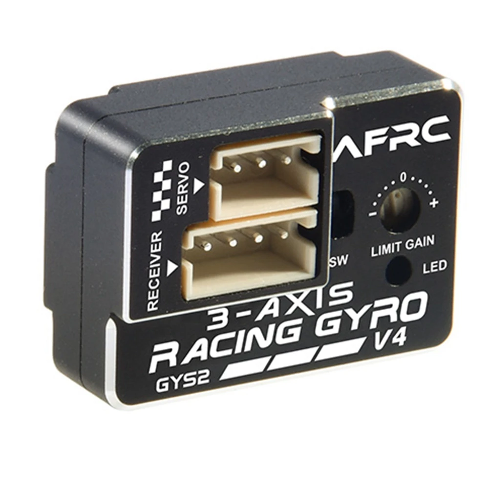 Afrc Gys-2 V4 3-Axis Racing Gyro Drift Stabilizzatore Per Auto Epa Avcs, Nero
