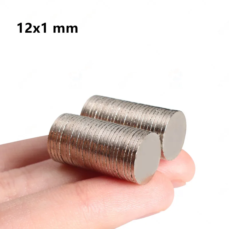 50 ~ 500 Pezzi 12X1 Magneti Potenti Circolari Sottili 12Mm X 1Mm Magnete A Disco Al Neodimio 12X1Mm Magneti Permanenti Ndfeb 12*1 Piccolo Magnete