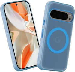 Vibrant Candy Colored Magnetic Wireless Charging Protective Phone Case - Pixel 10 Pro XL (Sky blue)