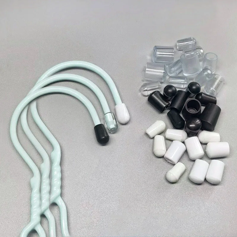 PVC 코트 행거 보호 슬리브 라운드 엔드 캡 2.5-10mm 나사산 커버 방진 와이어 고무 캡