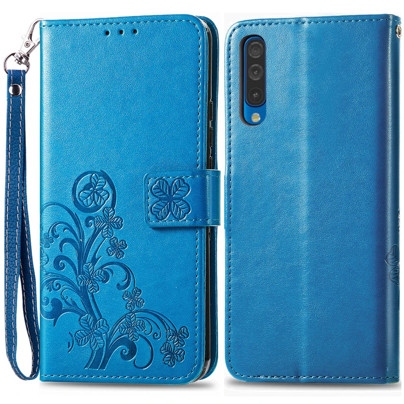 Leather Wallet Flip Case For Samsung Galaxy A30 A30s A305F