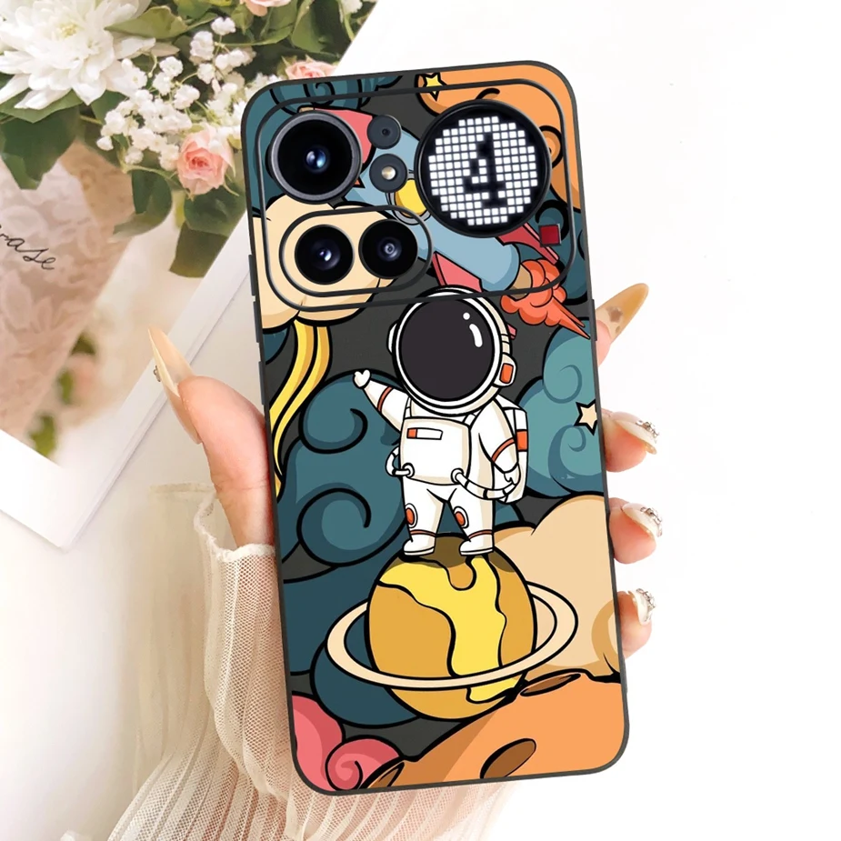 Cute Lucky Letters Fashion Cartoon Painted Cover Case