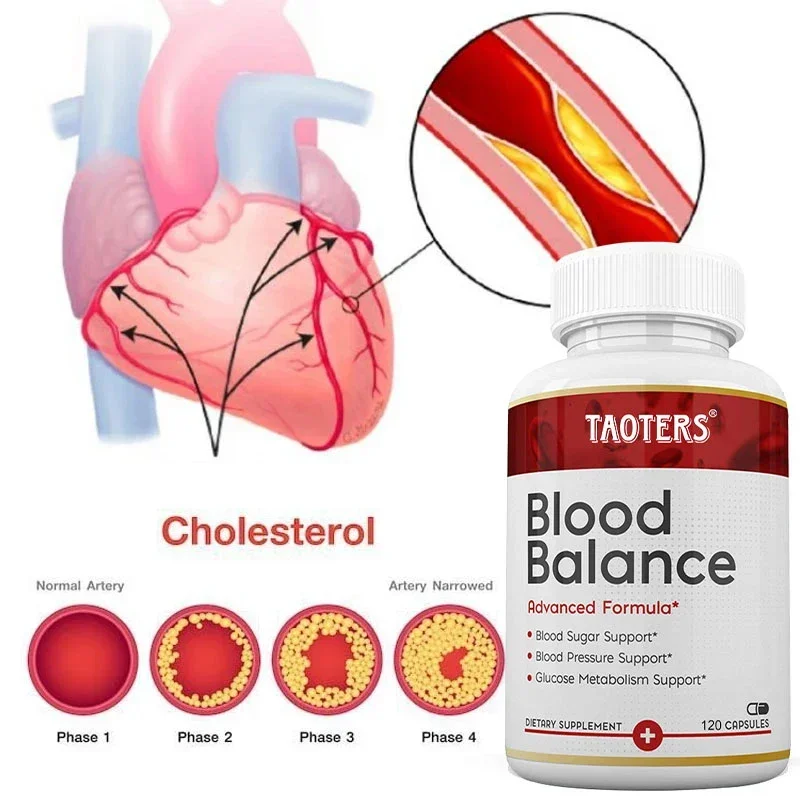 Blood Balance Formula Capsules-Balance blood sugar metabolism, promote cardiovascular and heart health