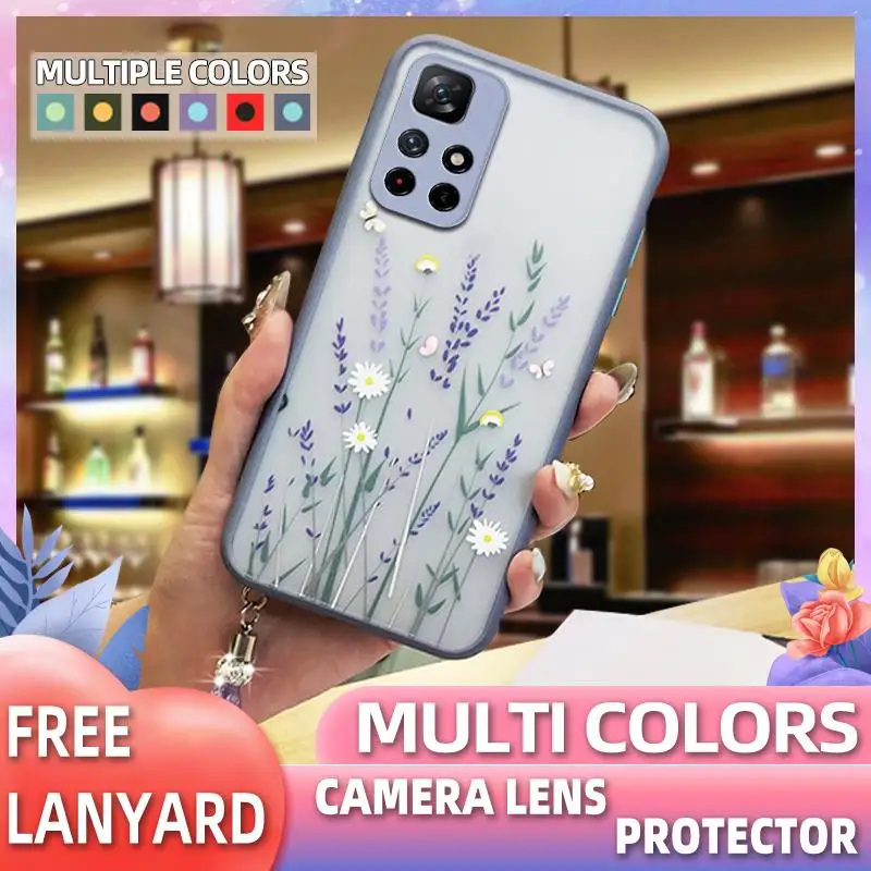 Приятный на ощупь чехол для телефона с контрастной кнопкой Xiaomi Redmi Note11 5G China/Poco M4 Pro