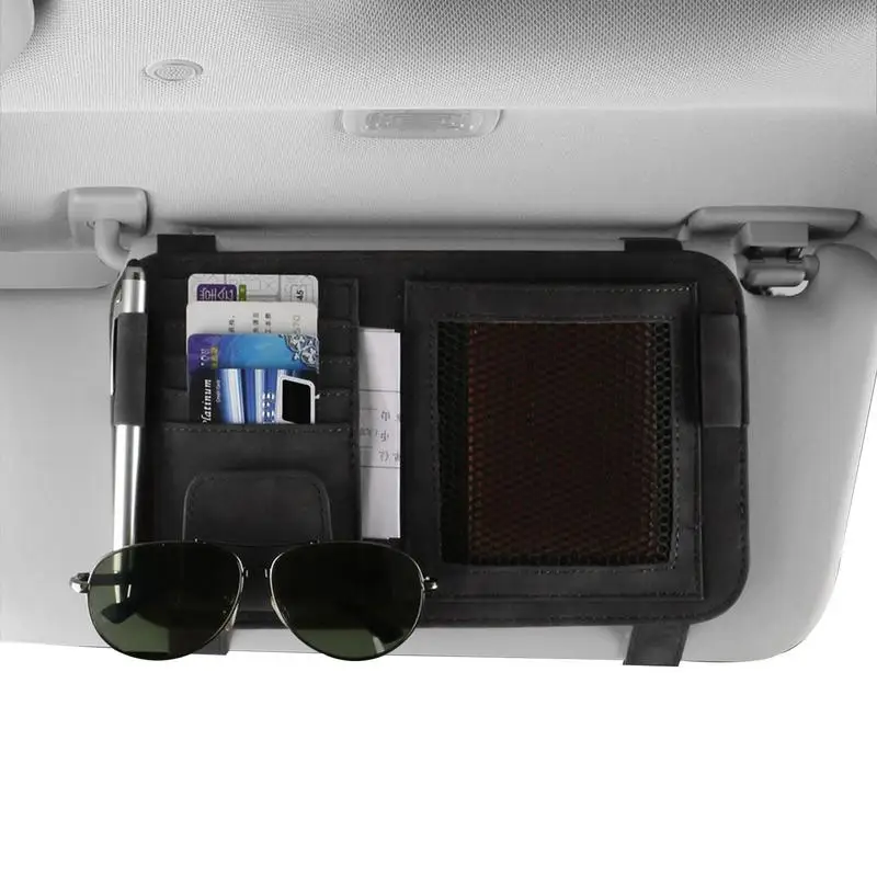 

Universal Storage Car Sun Visor Organizer Sun Visor Pouch Waterproof Car Storage Pocket For Glasses Storage Bag Glasses Case